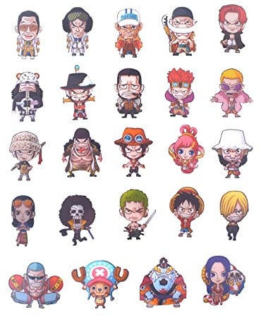 Amasukami 24 Anime characters Monkey D Luffy fridge magnets Roronoa Zoro fridge magnets Portgas D Ace fridge magnets Trafalgar D Water Law fridge magnets