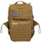 ELITRAINX V2 45L Mochila Táctica Repelente al Agua con Compartimento Zapatillas y Portatil, Cabina Avión Viajes, Cremallera Impermeable Oxford 1000D por ELITEX TRAINING (Caqui)