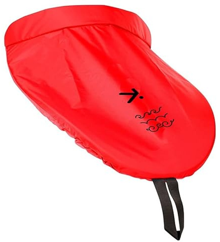 HIKO BIB PU Spray Deck Spritzdecke Halbspritzdecke Spritzschutz Kajak Schutz, Farbe:rot, Größe:C87