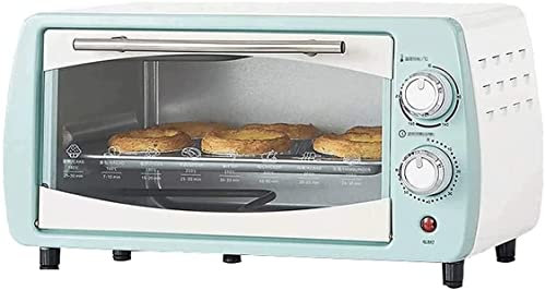 CAZARU Forno Elettrico da Tavolo Mini Forno - 10 l, Temperatura: 100-230°C, girarrosto, Funzione di circolazione dell'Aria, Timer, Riscaldamento Superiore e Inferiore, Illuminazione Interna