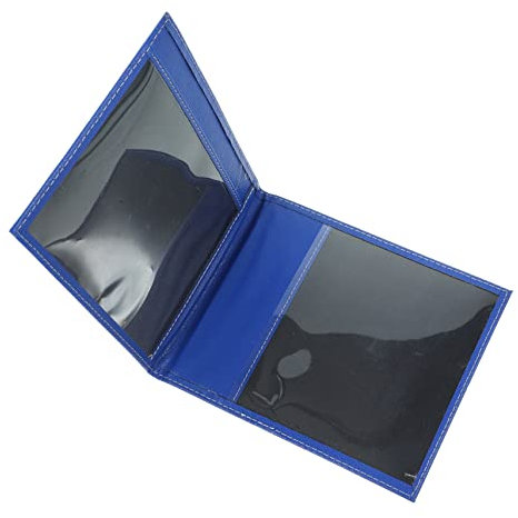 Ciieeo Id Holder Handicapped Wallet Card Protector Sleeves Card Protectors Car+ Bank Card Protective Sleeves Truck Insurance Cover Leather License Case Disabled Certificate Cover Blue Europe