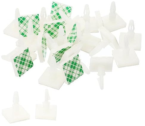 PATIKIL Sticky PCB Spacer, 24 Pcs Adhesive Standoffs 0.31 Supporting Height Adhesive Insulated Standoffs for PCB PC Board Support, White