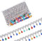 FINGERINSPIRE 9m hängende Perlen Fransen Spitze 48,5mm breit Strass geflochtene Bänder Silber Pailletten Band mit bunten Strass Fransen Trim Polyester nähen Fransen Quaste Trim für DIY
