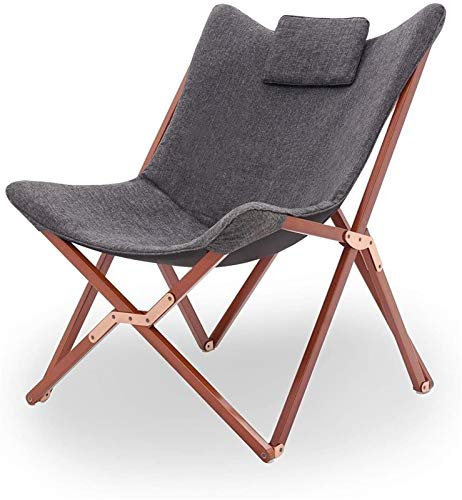 Leichter Klappstuhl, Garten, Terrasse, bequem, Outwell Camping, faltbar, Stranddeck, tragbar, Liegesofa, Sessel, Lounge, Salon, Liegestuhl, Sonnenliege mit Kissen, zusammenklappbar, Holz, einfacher