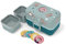 monbento - Kinder Lunchbox MB Tresor Capy - Wasserschwein - Bento Box mit 3 Fächer - Ideal für Mittagessen oder Snacks in der Schule/Park - BPA Frei - Lebensmittelecht - Blau Grün