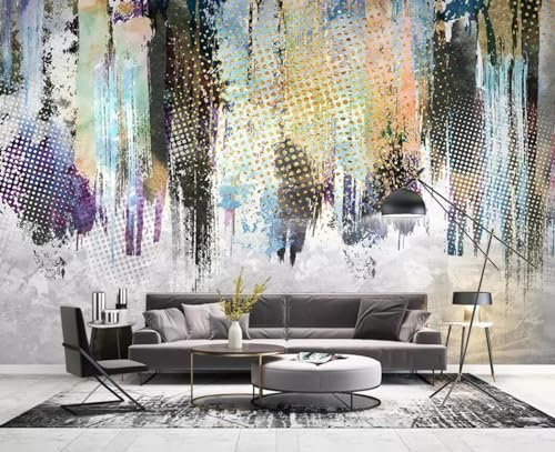 Wandbilder Wand Deko 3D-Wandbild mit Graffiti-Farbe, 308 x 220 cm Wandaufkleber Kinderzimmer Wandsticker Wohnzimmer Sticker Hintergrund Wandbilder