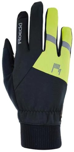 Roeckl Rofan 2 Winter Fahrrad Handschuhe lang schwarz/gelb 2024: Größe: 12