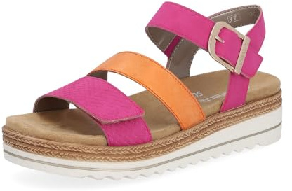 Remonte Damen Riemchensandalen D0Q55, Frauen Sandalen,lose Einlage,Riemen,Riemchen,halteriemen,Sommerschuhe,Freizeitschuhe,Strandschuhe,rosa (31),36 EU