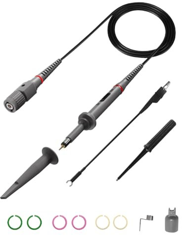 Sonda per oscilloscopio di tensione HANMATEK HM5060 con kit di accessori 60 MHz 600 V 10:1