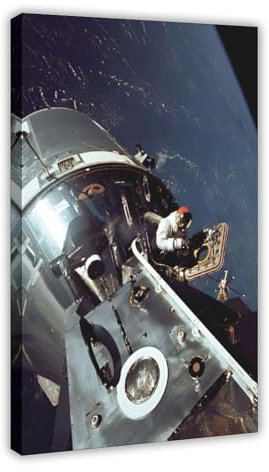 Apollo 9 CSM Weltraum-Poster, Leinwand-Poster, Schlafzimmer-Dekor, Sportlandschaft, Büro, Raumdekoration, Geschenk, Rahmen-Stil, 60 x 90 cm