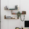 HOCUS PICUS | Wandregal mit 3 Ebenen | Modernes Holz-Bücherregal für Wohnzimmer, Schlafzimmer, Büro | 120x23x66 cm Dunkel Eicheneffekt