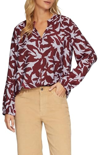 s.Oliver Strukturierte Viskose-Bluse mit All-Over-Print