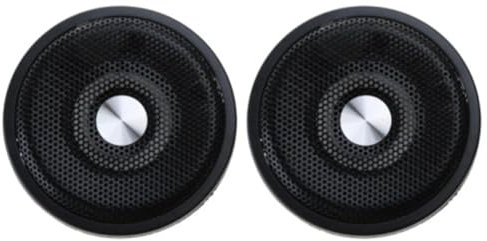 Fowecry 1 Pair Waterproof 4Ohm 15W Full Marine Boats Ceiling Wall Speaker Lawn J60A(Black) Easy Install