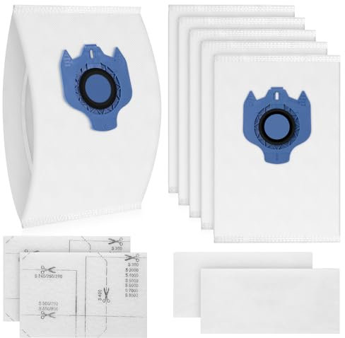 6 Stück GN Staubsaugerbeutel für Miele Hoover Staubsauger 3D Efficiency Dustbags Beutel für GN Classic C1, Complete c2, Complete C3, S2 S4 S5 S6 S8 Series