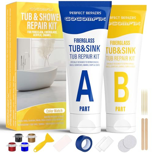 Tub Repair Kit Fiberglass Tub Repair Kit (Color Match)