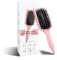 Lockenbürste, Locken mit Zinken definieren Stylingbürste, zum Kämmen und Formen von Männer- und Frauenlocken, um Ziehen und Lockenablösung zu reduzieren (Rosa, 24cm)