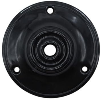 Maceta cerámica negra Ø10.5 cm, ideal para decoración y cultivo de plantas en interiores y exteriores.