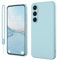 Andwing für Samsung Galaxy A54 Hülle Silikon-Schutzhülle mit Rundumschutz & Kameraschutz | Weiches Kratzfester Mikrofaser-Innenfutter | Kompatibel mit 4G/5G Modellen-Hellblau