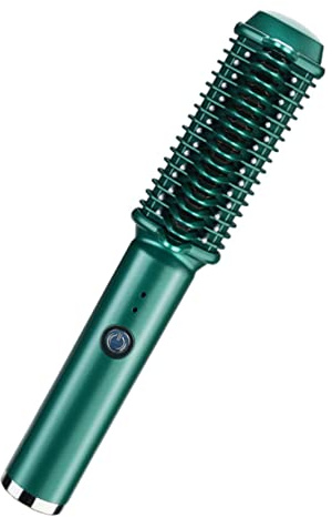 Healvian Plancha y Rizador De Pelo Portátil Plancha Para Alisar El Pelo y Rizador Para Rizar El Cabello Herramienta De Peinado Carga Usb Para Viajes y Uso Doméstico