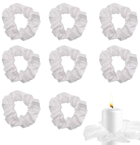 8 Stück Tropfschutz Kommunionkerze, Kerzenrock, TropfenfäNger Kommunionkerze, Kerzen Tropfschutz Kommunion, für Kerzen mit ø 3-5 Cm Durchmesser, Taufkerzen Kommunionkerzen Hochzeitskerzen