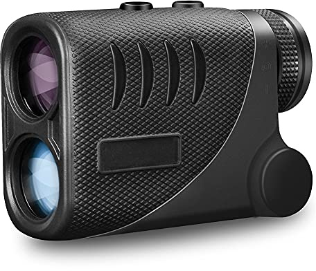 GUBAOP Golf-Entfernungsmesser, 6-fache Vergrößerung, Laser-Fernglas, 800 m, 1200 m, 1500 m, Laser-Entfernungsmesser mit Pinsensor, Laser-Fernglas, 1500 m