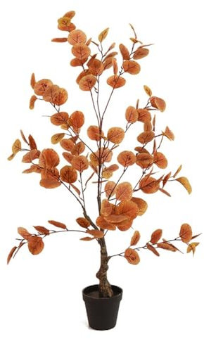 Zstar Árbol de eucalipto Artificial Grande, 90 cm, Plantas Artificiales, árbol de ficus en Maceta, Planta de Interior Grande, árbol Artificial en Maceta, Planta Realista para salón, Dormitorio