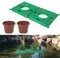 XQZMD Cesta flotante para estanque, plataforma de jardín flotante, isla flotante de barrera de peces, isla flotante, isla de estanque, maceta acuática para estanques y características de agua