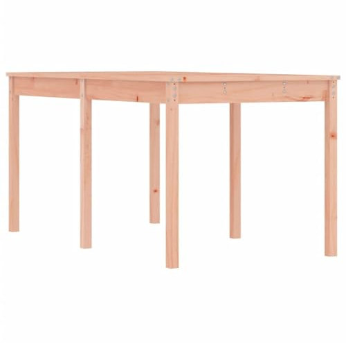 Eleganz Massivholz Gartentisch aus Douglasie | 159,5x82,5x76 cm | Unbehandelt & Langlebig | Perfekt für Garten, Terrasse & Balkon | Natürliches Design für Outdoor-Genuss