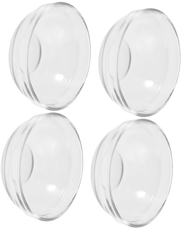 Alipis 4 pièces Mini Bols Verre Empilables Bols Mini pour Sauces Condiments et Tapas Transparents pour Cuisine et Portions