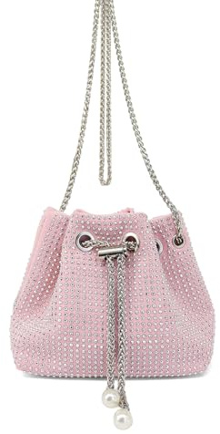 AfitLulu Pailletten Clutch Damen Glitzer Abendtasche Kettentasche, Stilvoll Handtasche Damen Umhängetasche Crossbody Bag mit Abnehmbarer Kette für Termine Parties Bankett