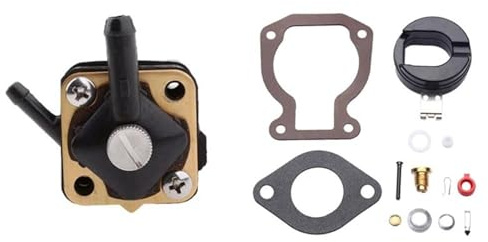 Pompa benzina 1 Pompa Del Carburante Per Motore Per Johnson Per Evinrude Da 6-15 CV E 1 Set Di Kit Di Riparazione Del Carburatore Con Galleggiante Da 4-15 CV Benzina Valvola