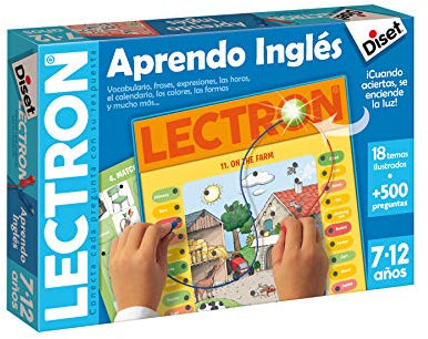 DISET 63857 Lectron Englisches Lernspiel ab 7 Jahren, 39.6 x 27.7 x 7.1
