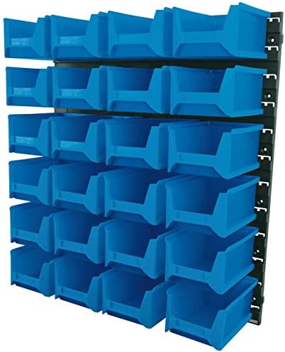 Draper 06797 Storage Bin Set (24 Pieces) , Blue