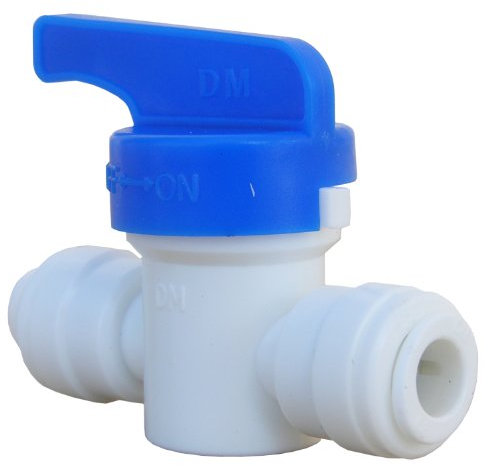 LASCO 19-6501 Robinet d'arrêt droit avec tube extérieur 1/4 Plastique