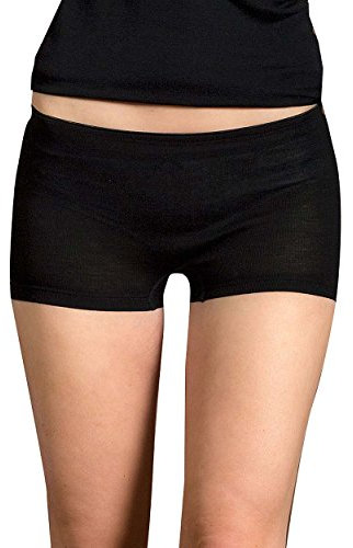 Engel Natur Damen-Pants | 70% Bio-Merono-Schurwolle, 30% Seide (38/40, schwarz)