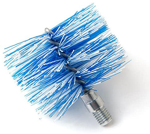 BARETTO Scovolo per Kit Pulizia della Stufa a Pellet, Spazzola di Ricambio adatta alla Pulizia della Canna Fumaria con Curve, 1 Scovolo Standard in Nylon (Ø 80 mm)