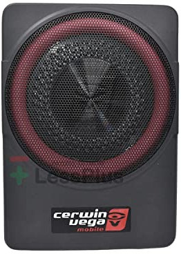 Cerwin vega VPAS10 10 2Ω 550W Max / 200W RMS Powered Active Subwoofer Enclosure + Bass Knob