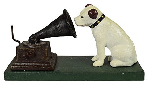 AB Tools HMV Nipper Hund und Phonograph Grammophon Musik Ornament Figurine Gusseisen