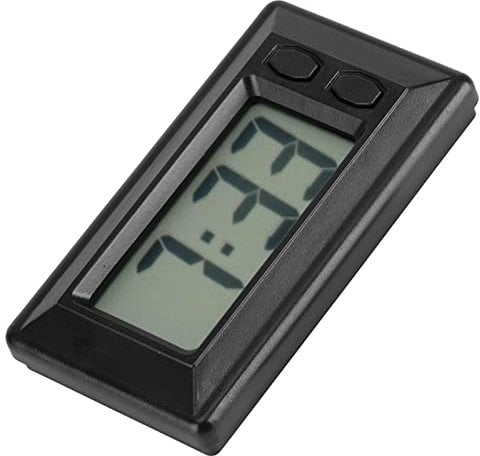 Tragbare Uhr LCD Digital Tisch Auto Armaturenbrett Schreibtisch Elektronische Datum Digitaluhr Interior Fahrzeug Clock Universal Zeit Kalender Display Dashboard mit Klebepad