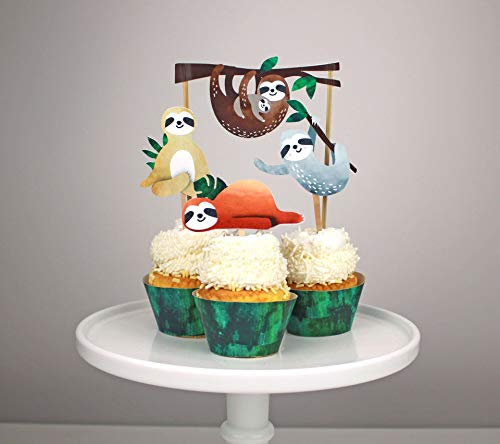 Regendeko Faultier Kinder Party Kuchendekoration Cake Toppers Kinder Geburtstagskuchen Deko