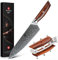 XINZUO 21cm Acciaio Damasco Coltello da Chef, Giappone Super Acciaio Forgiata Coltello da Cucina Affilata Multifunzione Professionale Gyuto con Manico Rosewood Ergonomico-Yi Serie