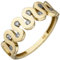 Jobo Damen-Ring aus 8 Karat 333 Gold mit 9 Zirkonia Größe 58