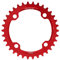 Fahrrad Kettenblatt, Mountainbike 32 Zähne -38 Zähne BCD 104 Aluminiumlegierung Einzelkurbel Kettenblatt für 104mm Schraubenmuster Mountainbike (34T Rot) Fahrräder und Zubehör