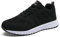 MINBEI Scarpe da Ginnastica da Donna Scarpe da Corsa Scarpe Sportive Tennis Lavoro da Donna Sneakers Running Sports da Signora Leggero Traspirante Bianco Nero Taglia 43 EU