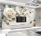3D malerei wandbilder von rose blumen für wohnzimmer schlafzimmer esszimmer tv hintergrund wanddekoration tapete fototapete 3D Tapete effekt Vlies wandbild Schlafzimmer-400cm×280cm