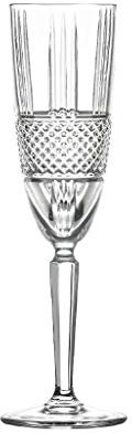 6 Verres/Flûtes à Champagne - Art de la Table - Service Diamant (19 cl) - Maison Klein - Artisan du Cristal - Coffret Cadeau - Idées cadeau - Estampillé : Klein 54120 Baccarat France