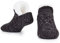 CityComfort Kuschelsocken Stoppersocken Damen Winter Dicke Socken Damen Rutschfeste Warme Haussocken Geschenke für Frauen und Teenager (Schwarz/Weiß)