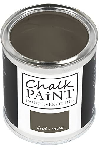 Chalk Paint Everything® Grigio Caldo (Warmgrau) - (750 ml) Wasserbasierte Kreidefarbe für Shabby-Chic-Möbel, Dekoration und Recycling-Projekte – Ungiftig, leicht anzuwenden