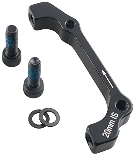 WHYHKJ 20 mm Scheibenbremssattel-Adapter ist auf PM für vorne 180 mm hinten 160 mm (1 x Fahrrad-Scheibenbremsen-Adapter + 2 x Schrauben + 2 x Abstandshalter)