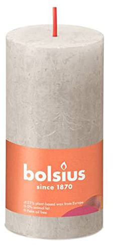 Bolsius Rustikale Blockkerze 100/50 Grau
